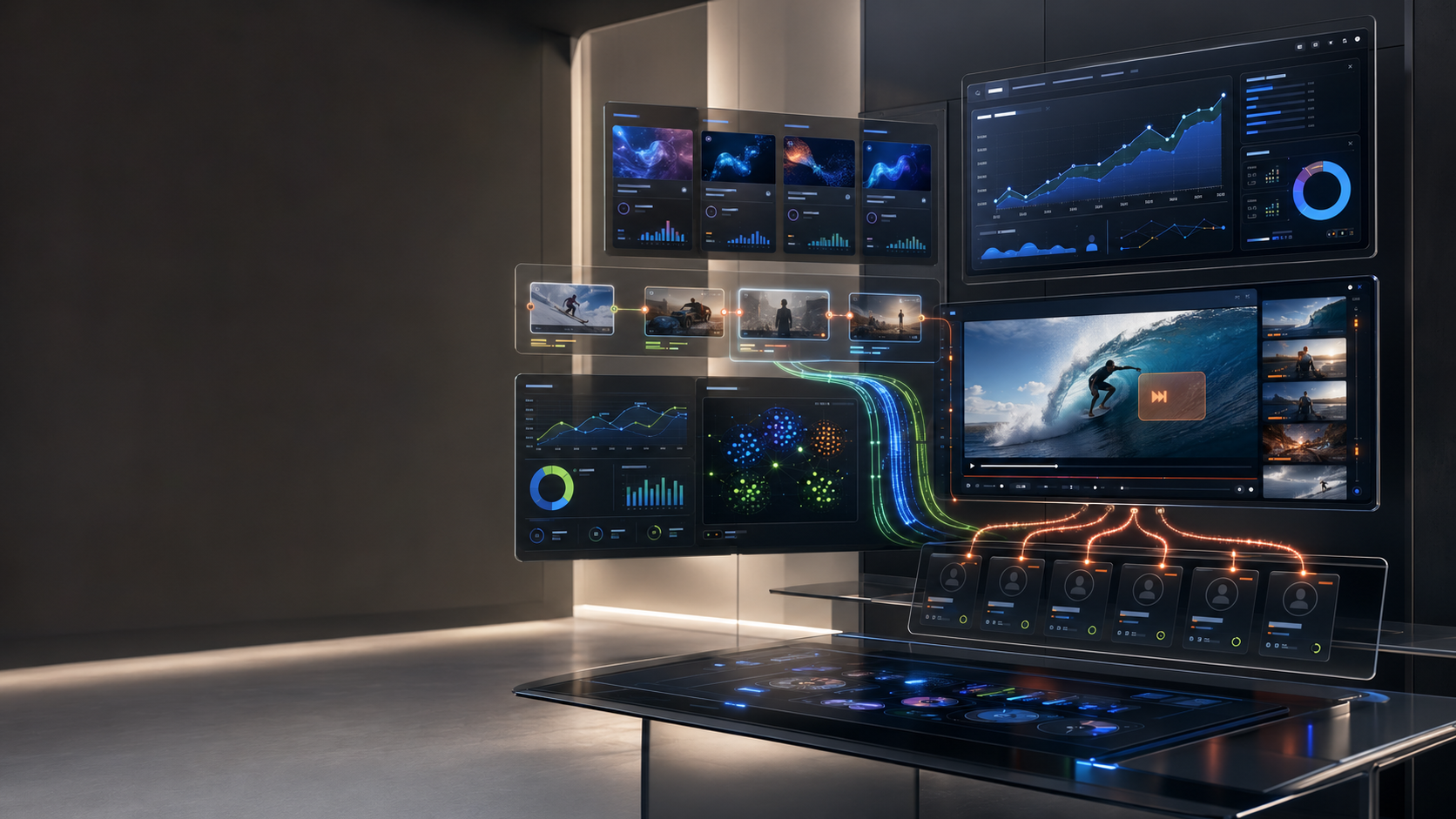 Advertising monetization command center with campaign and revenue signals